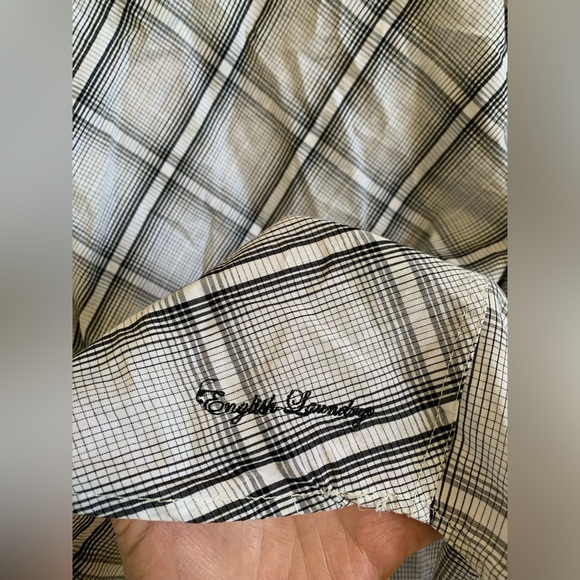 English Laundry Christopher Wicks Hand Sewn Embroidered Shirt 🌴 - Picture 12 of 14